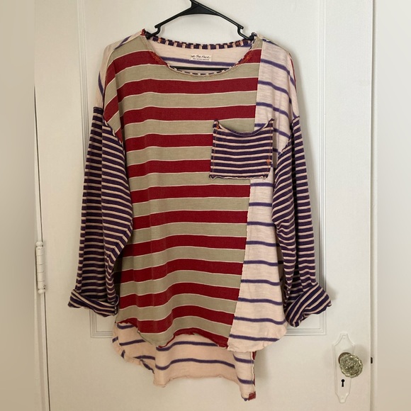 Free People | Stripey Prep Tee Size S - Picture 3 of 9
